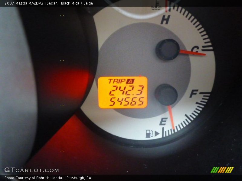 Black Mica / Beige 2007 Mazda MAZDA3 i Sedan