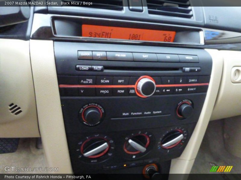 Black Mica / Beige 2007 Mazda MAZDA3 i Sedan