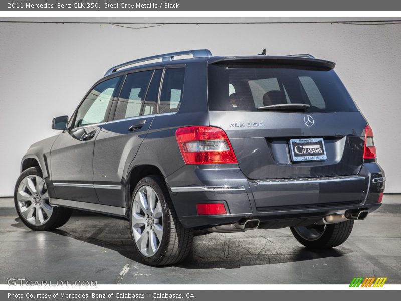 Steel Grey Metallic / Black 2011 Mercedes-Benz GLK 350