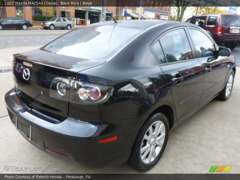 Black Mica / Beige 2007 Mazda MAZDA3 i Sedan