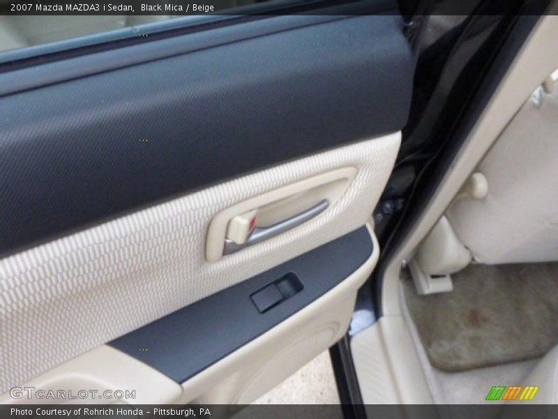 Black Mica / Beige 2007 Mazda MAZDA3 i Sedan
