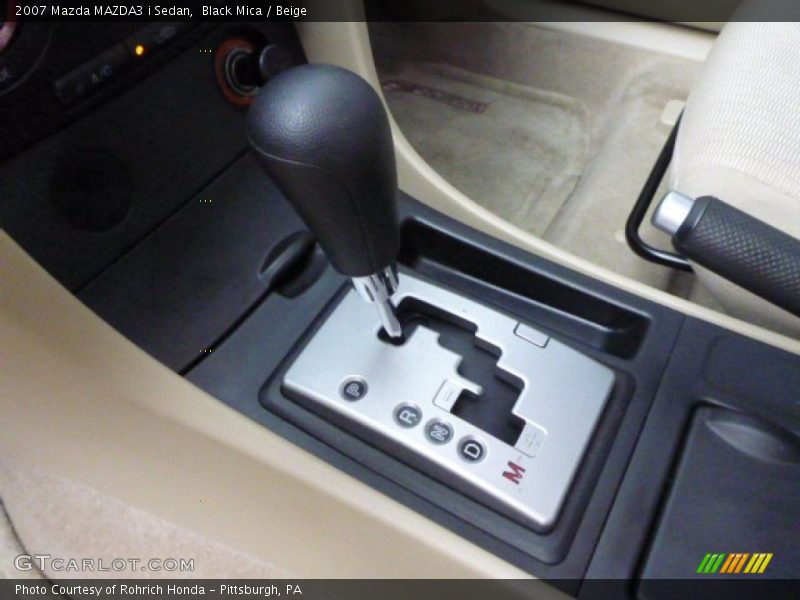 Black Mica / Beige 2007 Mazda MAZDA3 i Sedan