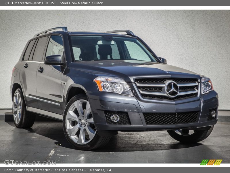 Steel Grey Metallic / Black 2011 Mercedes-Benz GLK 350