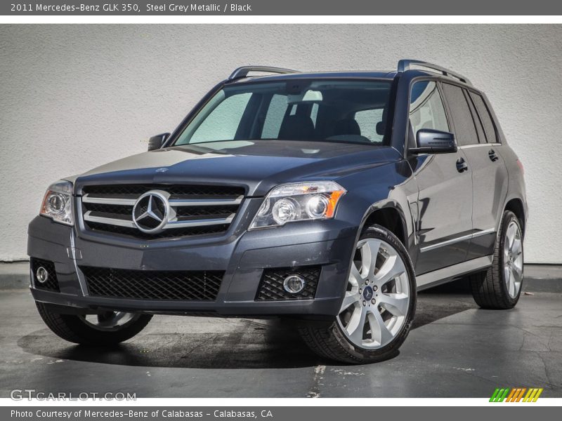 Steel Grey Metallic / Black 2011 Mercedes-Benz GLK 350