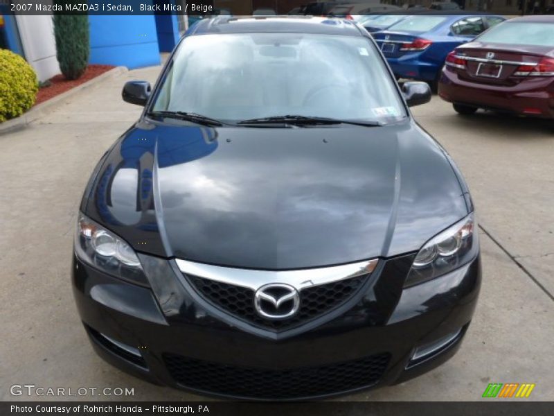 Black Mica / Beige 2007 Mazda MAZDA3 i Sedan