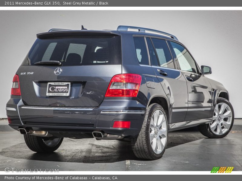 Steel Grey Metallic / Black 2011 Mercedes-Benz GLK 350