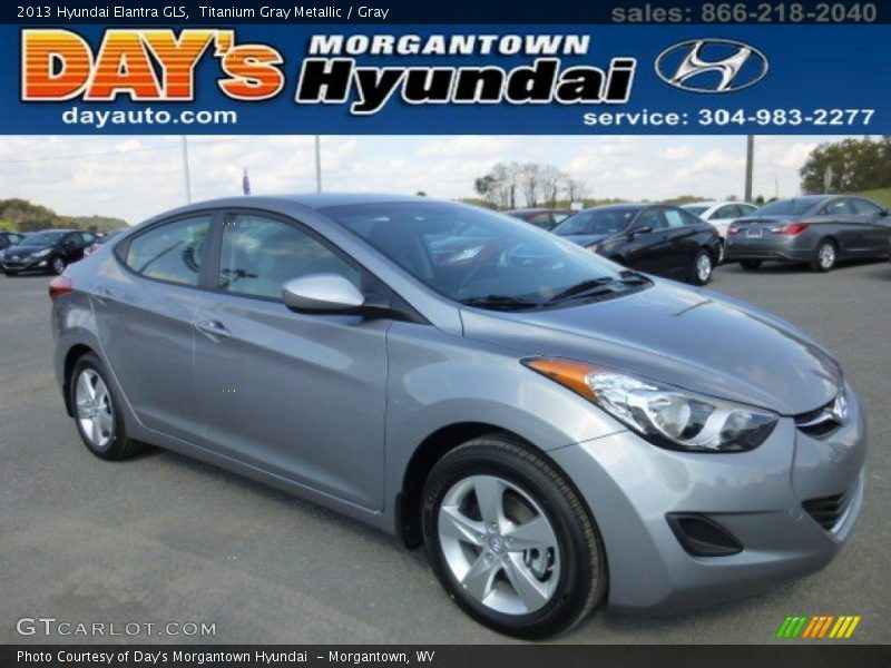 Titanium Gray Metallic / Gray 2013 Hyundai Elantra GLS