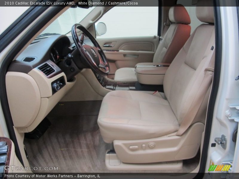 White Diamond / Cashmere/Cocoa 2010 Cadillac Escalade ESV Luxury AWD