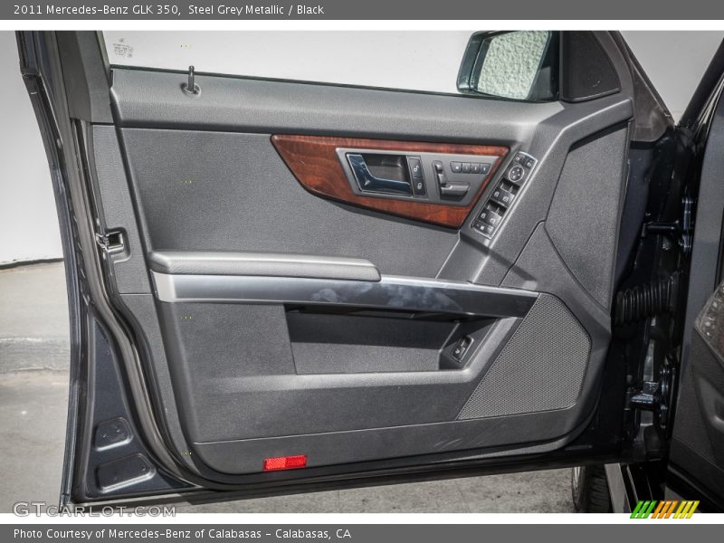 Steel Grey Metallic / Black 2011 Mercedes-Benz GLK 350