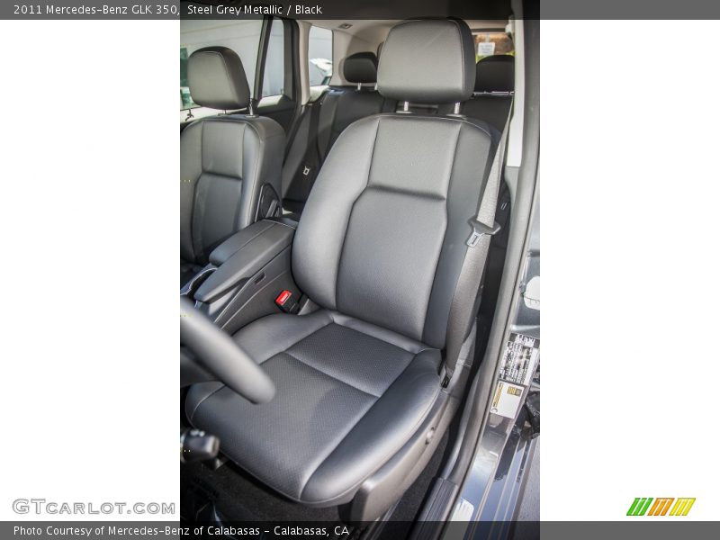 Steel Grey Metallic / Black 2011 Mercedes-Benz GLK 350