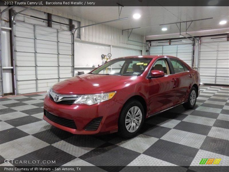 Barcelona Red Metallic / Ivory 2012 Toyota Camry LE