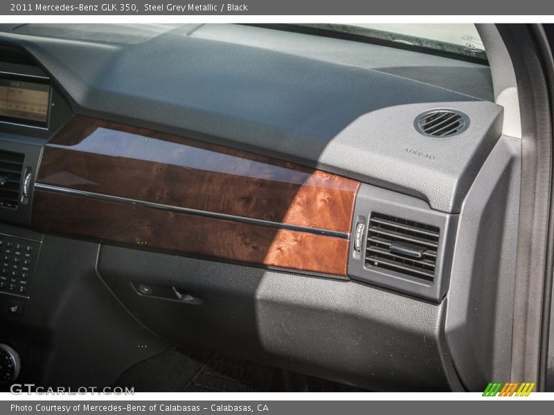 Steel Grey Metallic / Black 2011 Mercedes-Benz GLK 350