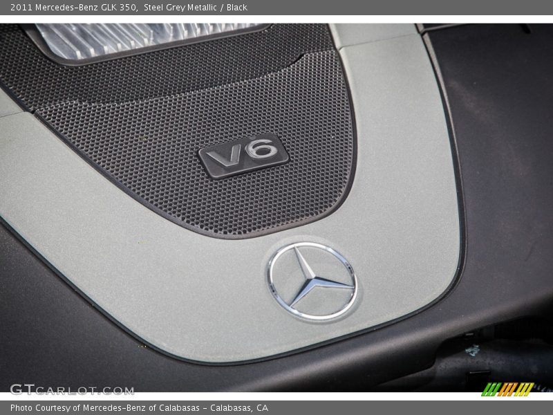 Steel Grey Metallic / Black 2011 Mercedes-Benz GLK 350