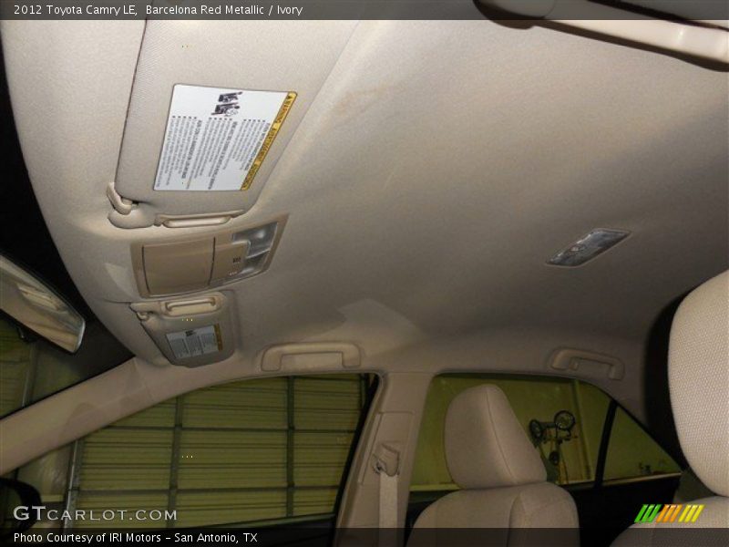 Barcelona Red Metallic / Ivory 2012 Toyota Camry LE