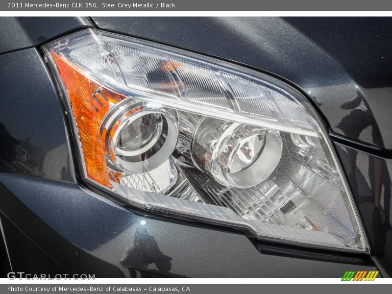 Steel Grey Metallic / Black 2011 Mercedes-Benz GLK 350