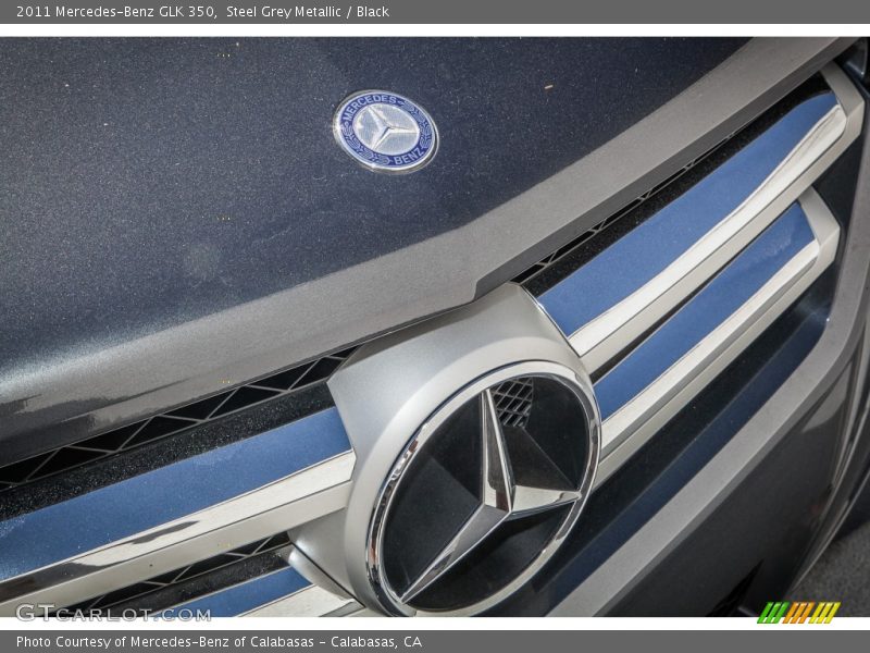 Steel Grey Metallic / Black 2011 Mercedes-Benz GLK 350