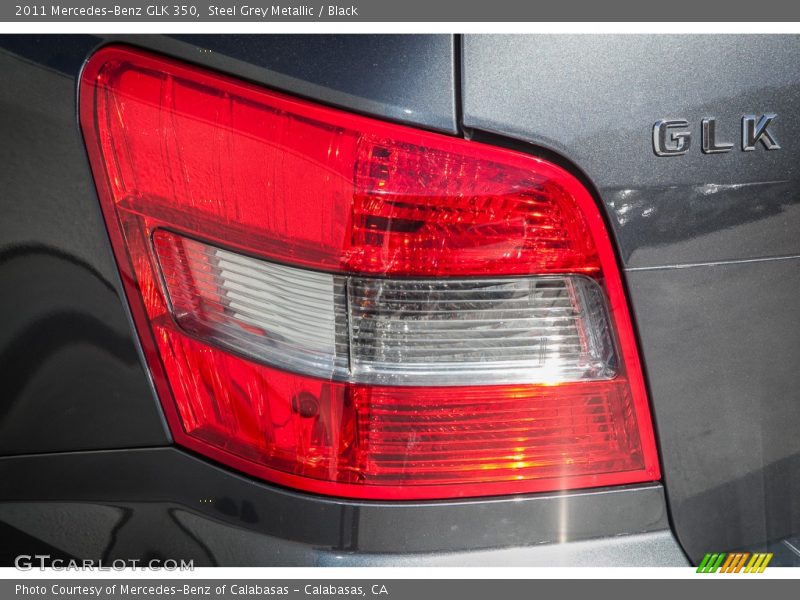Steel Grey Metallic / Black 2011 Mercedes-Benz GLK 350