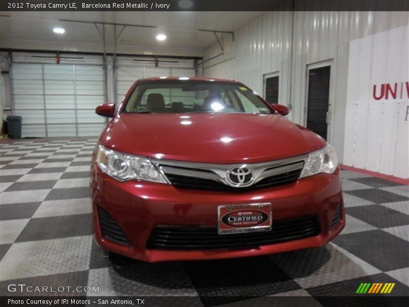 Barcelona Red Metallic / Ivory 2012 Toyota Camry LE