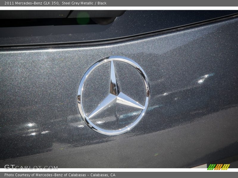 Steel Grey Metallic / Black 2011 Mercedes-Benz GLK 350