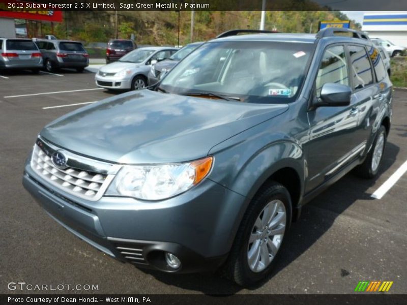 Sage Green Metallic / Platinum 2012 Subaru Forester 2.5 X Limited