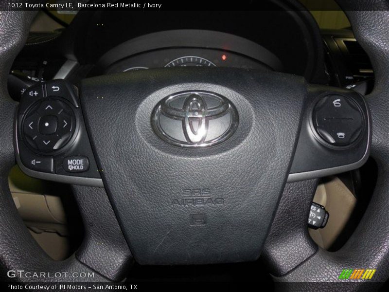 Barcelona Red Metallic / Ivory 2012 Toyota Camry LE