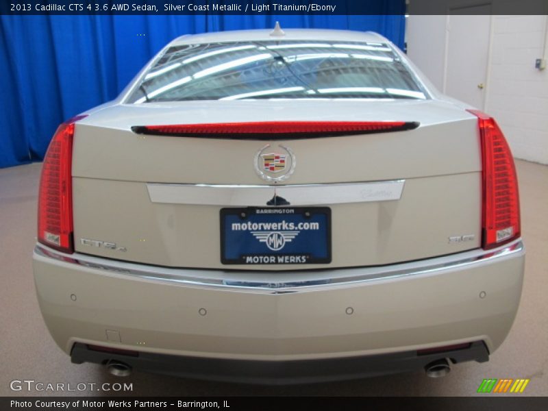 Silver Coast Metallic / Light Titanium/Ebony 2013 Cadillac CTS 4 3.6 AWD Sedan