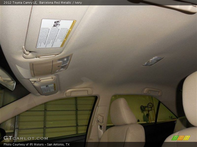 Barcelona Red Metallic / Ivory 2012 Toyota Camry LE