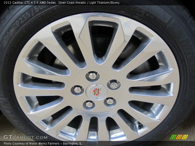 Silver Coast Metallic / Light Titanium/Ebony 2013 Cadillac CTS 4 3.6 AWD Sedan