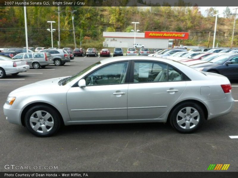 Bright Silver / Gray 2007 Hyundai Sonata GLS