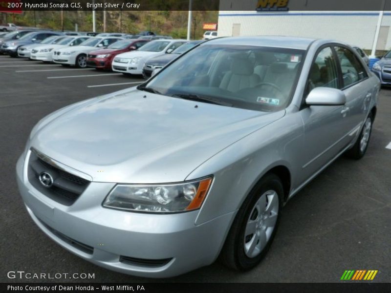 Bright Silver / Gray 2007 Hyundai Sonata GLS