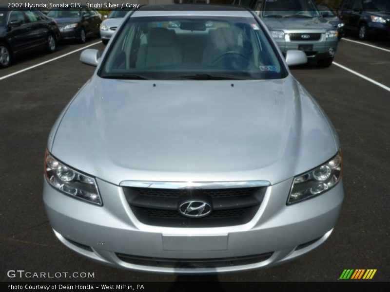 Bright Silver / Gray 2007 Hyundai Sonata GLS