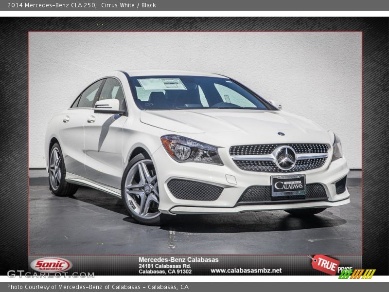 Cirrus White / Black 2014 Mercedes-Benz CLA 250