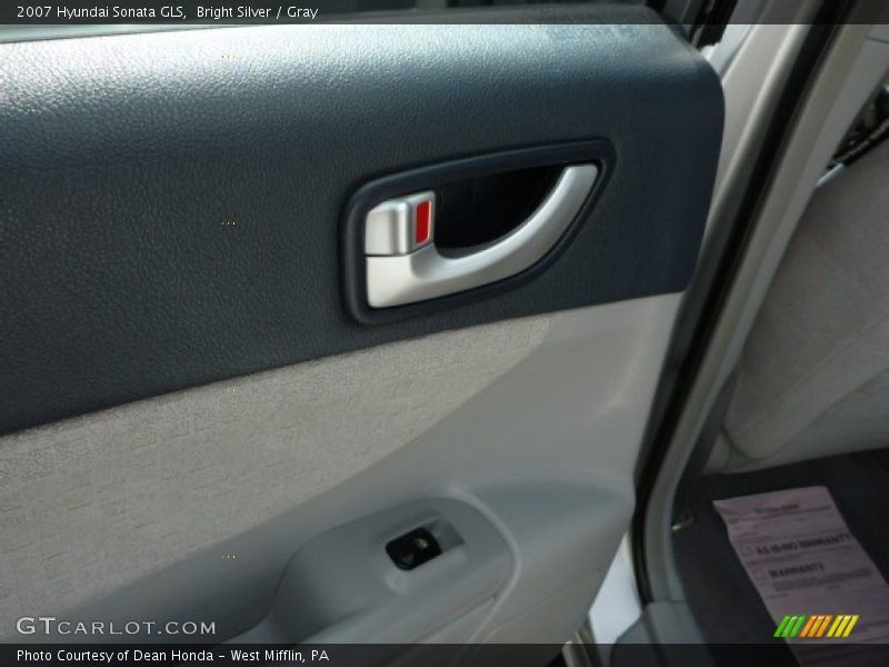 Bright Silver / Gray 2007 Hyundai Sonata GLS