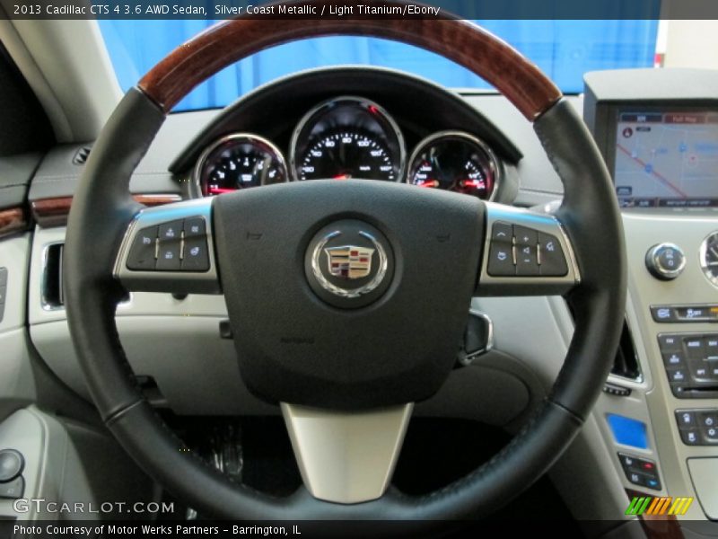 Silver Coast Metallic / Light Titanium/Ebony 2013 Cadillac CTS 4 3.6 AWD Sedan