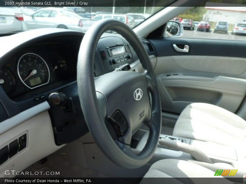 Bright Silver / Gray 2007 Hyundai Sonata GLS