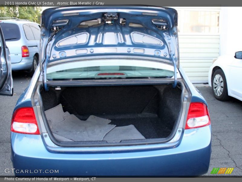 Atomic Blue Metallic / Gray 2011 Honda Civic LX Sedan