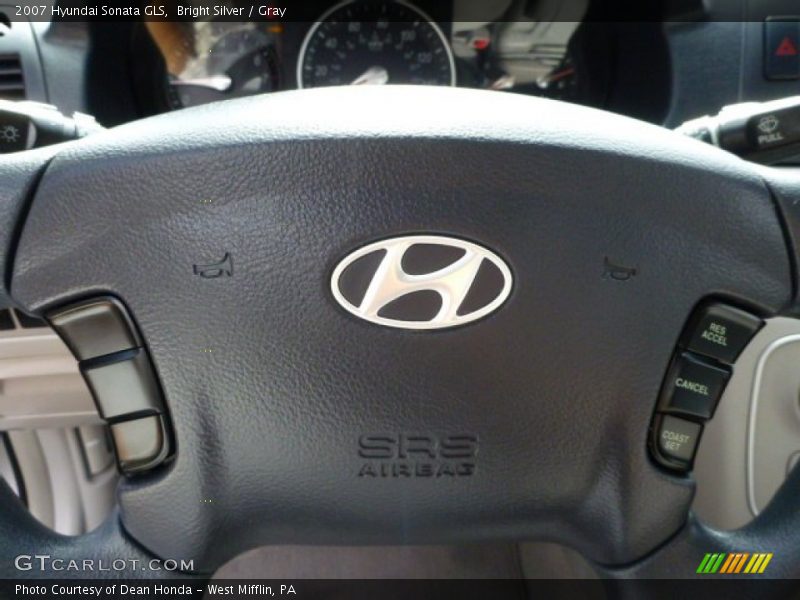 Bright Silver / Gray 2007 Hyundai Sonata GLS