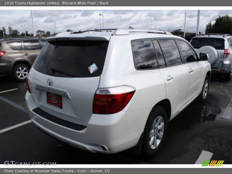 Blizzard White Pearl / Black 2010 Toyota Highlander Limited