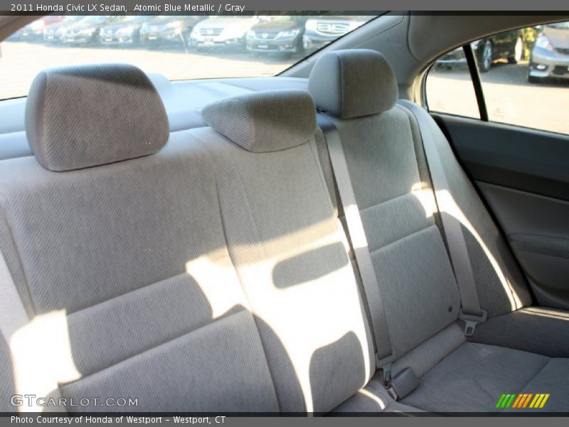Atomic Blue Metallic / Gray 2011 Honda Civic LX Sedan