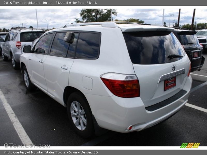 Blizzard White Pearl / Black 2010 Toyota Highlander Limited