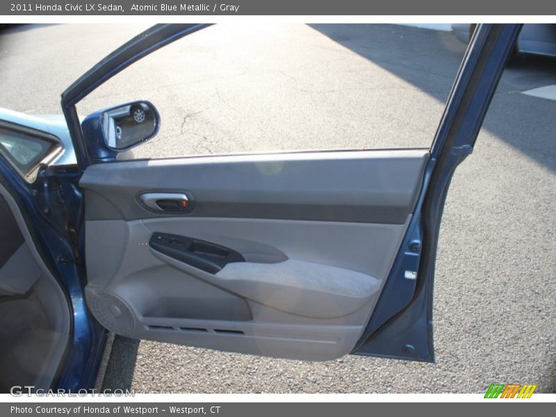 Atomic Blue Metallic / Gray 2011 Honda Civic LX Sedan