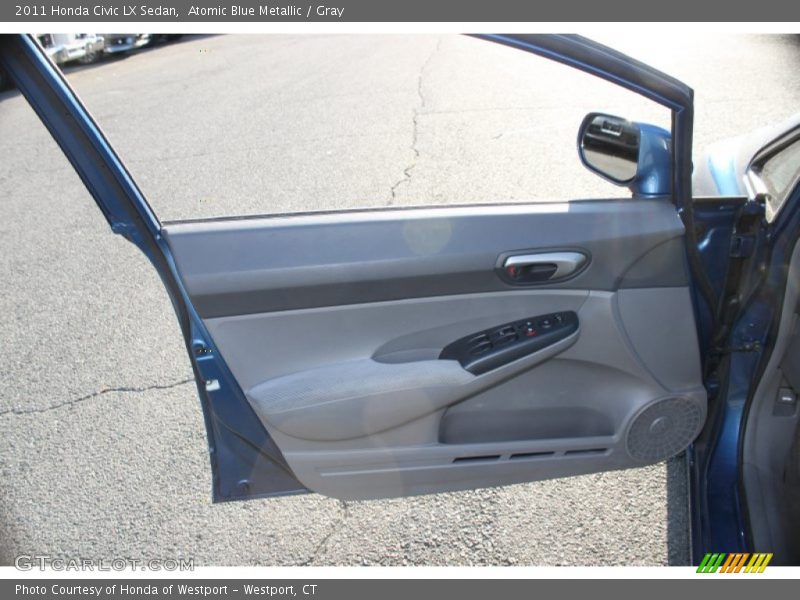 Atomic Blue Metallic / Gray 2011 Honda Civic LX Sedan