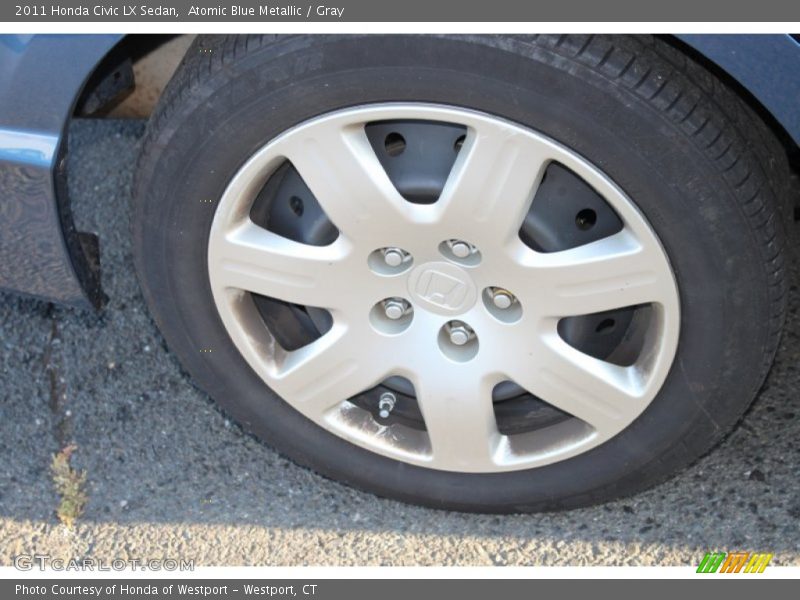 Atomic Blue Metallic / Gray 2011 Honda Civic LX Sedan