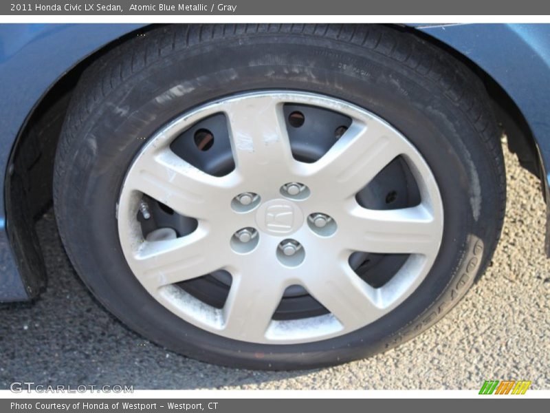 Atomic Blue Metallic / Gray 2011 Honda Civic LX Sedan