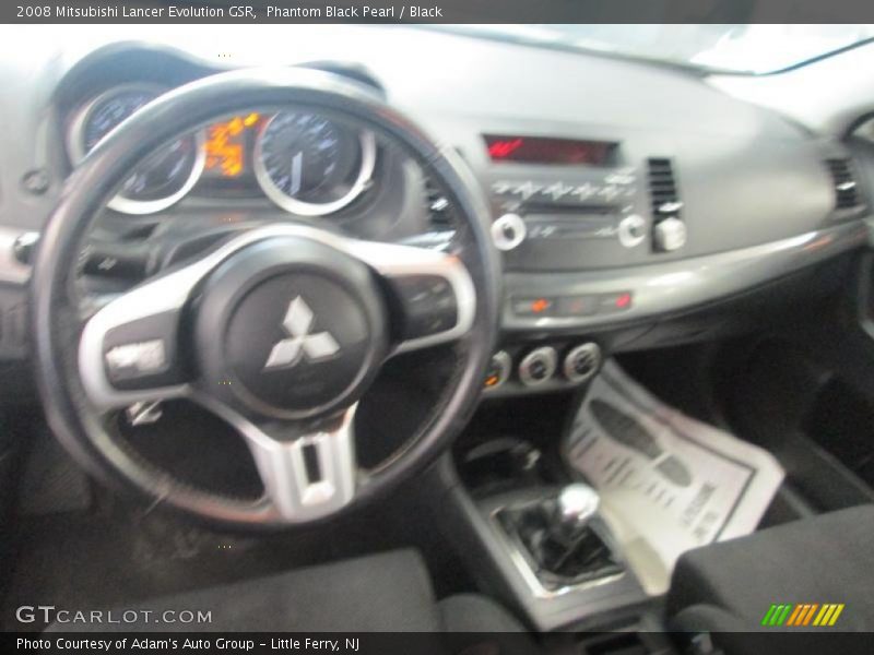 Phantom Black Pearl / Black 2008 Mitsubishi Lancer Evolution GSR