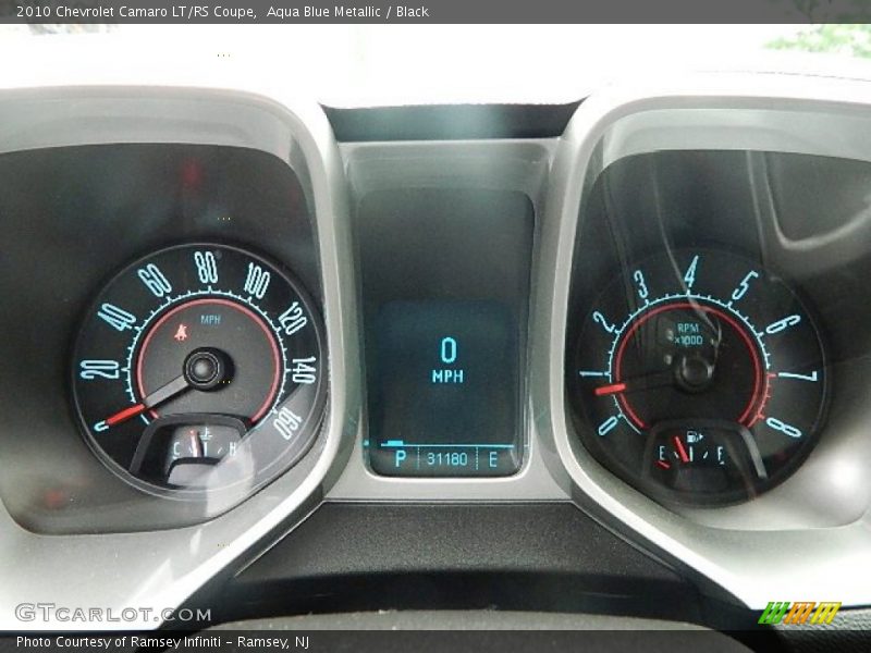 Aqua Blue Metallic / Black 2010 Chevrolet Camaro LT/RS Coupe