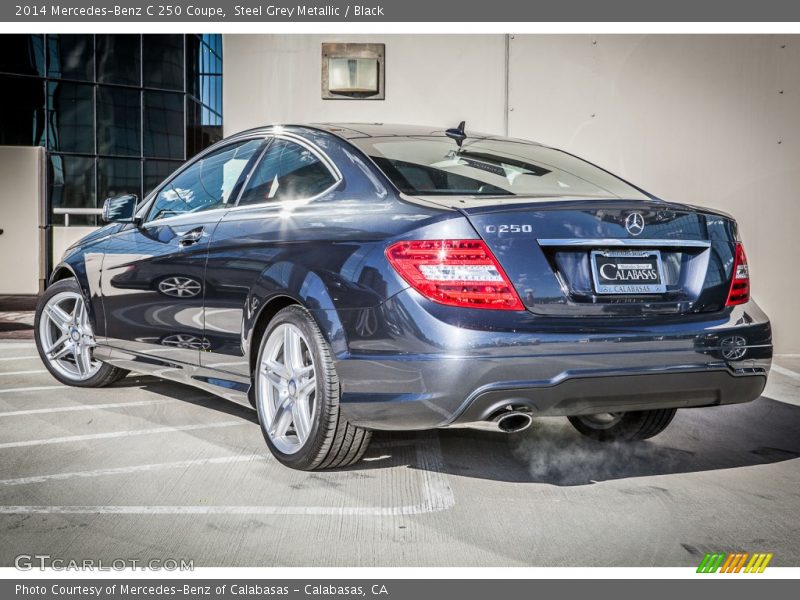 Steel Grey Metallic / Black 2014 Mercedes-Benz C 250 Coupe