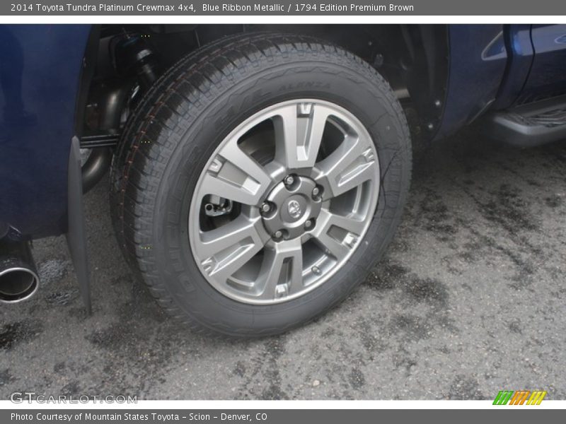 Blue Ribbon Metallic / 1794 Edition Premium Brown 2014 Toyota Tundra Platinum Crewmax 4x4