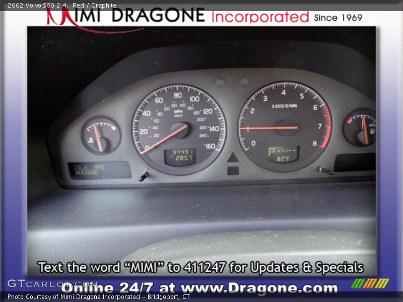 Red / Graphite 2002 Volvo S60 2.4