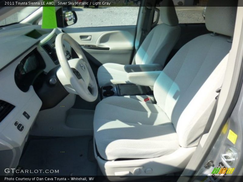 Silver Sky Metallic / Light Gray 2011 Toyota Sienna LE AWD